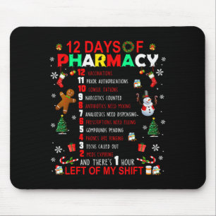 12 Tage Apotheke Lustiges Weihnachten Apotheker Te Mousepad