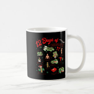 12 Tage Chiropraktik Weihnachten Chiropraktiker Kaffeetasse