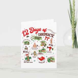12 Tage Chiropraktik Weihnachten Chiropraktiker Karte