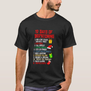 12 Tage der Auslieferung Weihnachts Pajama X Mas D T-Shirt