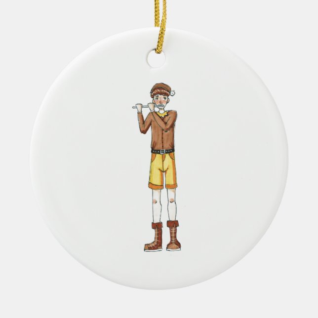 12 Tage der Weihnachtsverzierung - 11 Keramik Ornament (Vorne)