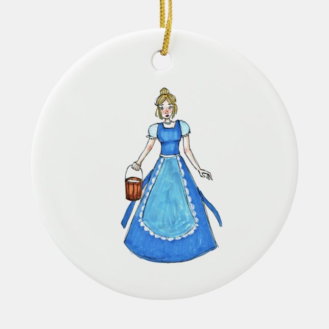 12 Tage der Weihnachtsverzierung - 8 Keramik Ornament (Vorne)