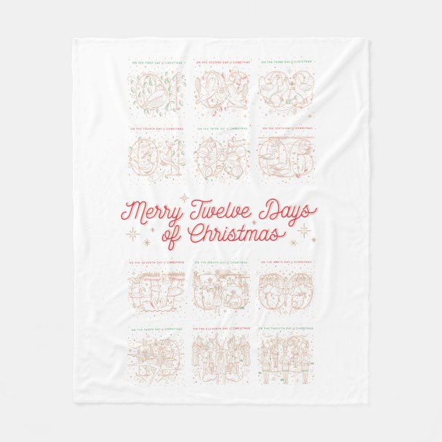 12 Tage der Weihnachtszeit Fleece Donnerwetter (Vorderseite)