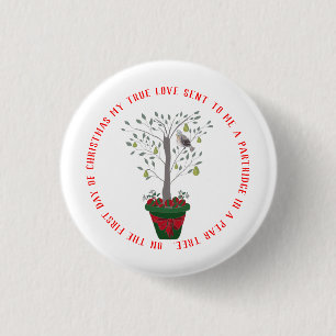 12 Tage des Weihnachtsrebhuhns in einem Button
