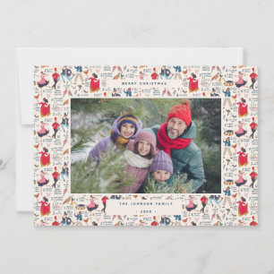 12 Tage klassisches Foto Feiertagskarte