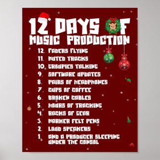 12 Tage Musikproduktion Poster