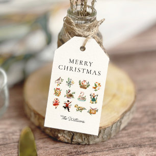 12 Tage Personalisierter Weihnachtsgeschenke Geschenkanhänger