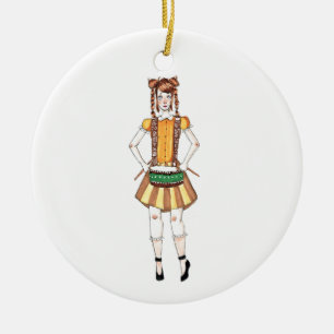 12 Tage Schlagzeuger-Trommelns des Keramik Ornament