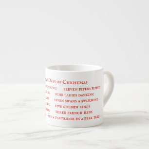 12 TAGE TEXTE Espresso Cup Espressotasse