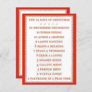 12 TAGE TEXTE Postkarte II