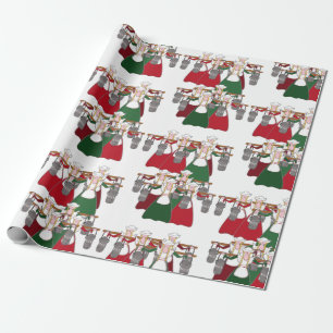12 Tage von Mädchen des Weihnachten8 Ein-Melken Geschenkpapier