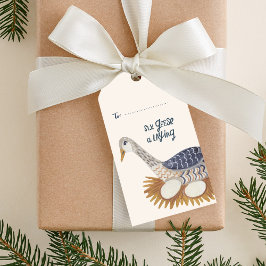 12 Tage Weihnachten 6 Gänse a Leage Geschenkanhänger