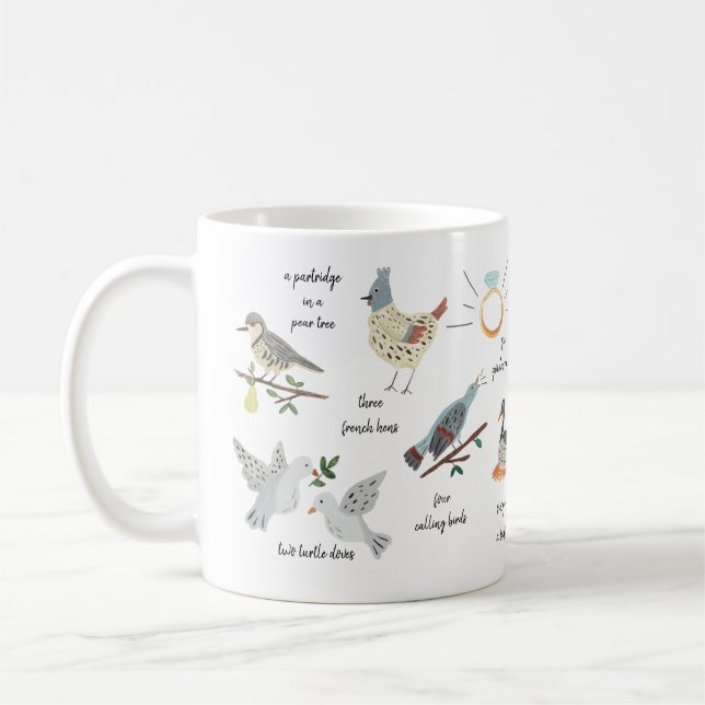 12 Tage Weihnachten Kaffeetasse (Links)