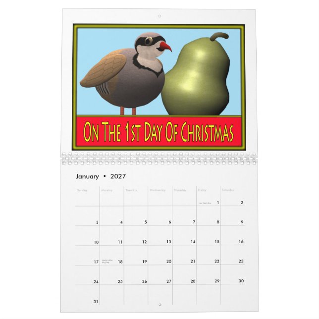 12 Tage Weihnachten Kalender (Jan 2027)