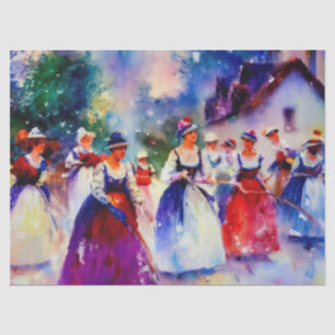 12 Tage Weihnachten: Maid A-Milking (D), Seidenpapier