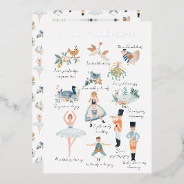 12 Tage Weihnachts-Foto Personalisiert Folien Feiertagskarte