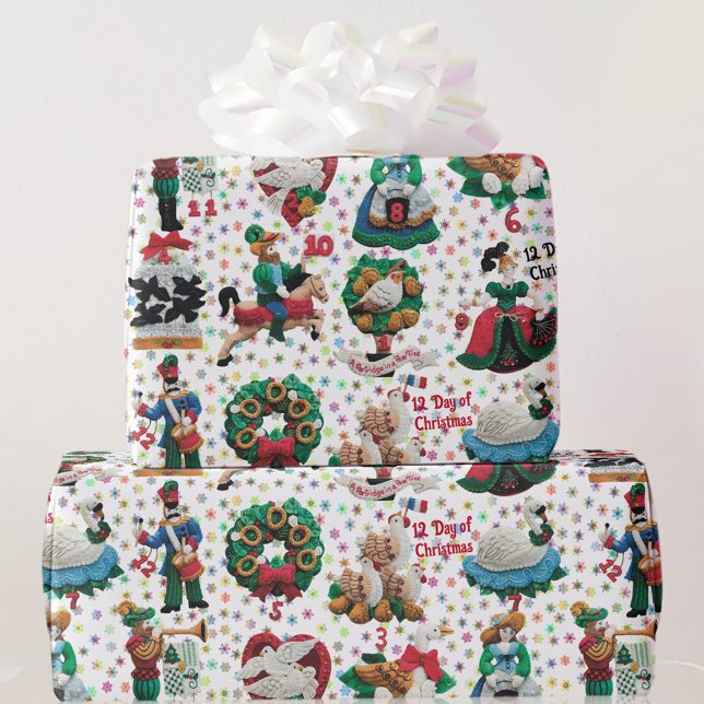 12 Tage Weihnachts Handgefertigte Gürtelschmuck Geschenkpapier (Von Creator hochgeladen)