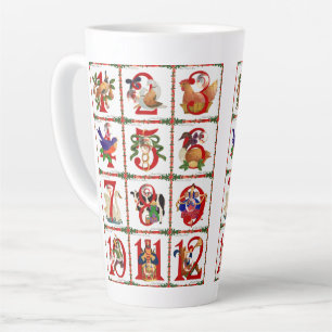 12 Tage Weihnachts-Latte-Mug Milchtasse