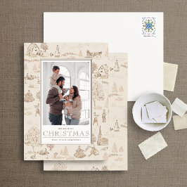 12 Tage Weihnachts-Toilurlaub Fotokarte Einladung