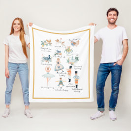 12 Tage Weihnachtsfeiertag Fleecedecke