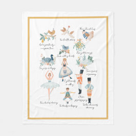 12 Tage Weihnachtsfeiertag Fleecedecke