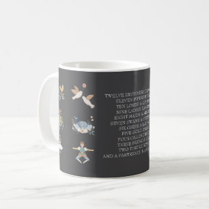 12 Tage Weihnachtsfeiertag Song Kaffeetasse