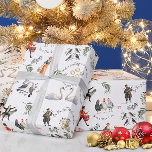 12 Tage Weihnachtsferien Geschenkpapier