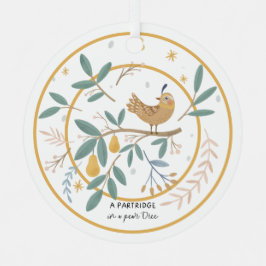 12 Tage Weihnachtspartridge in einem Birnenbaum Ornament Aus Metall