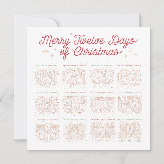 12 Tage Weihnachtsunterkunft / Fotokarte 5.25 (Vorderseite)