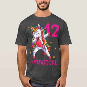 12 und Magische Mädchen 12. Geburtstag Einhorn 12 T-Shirt