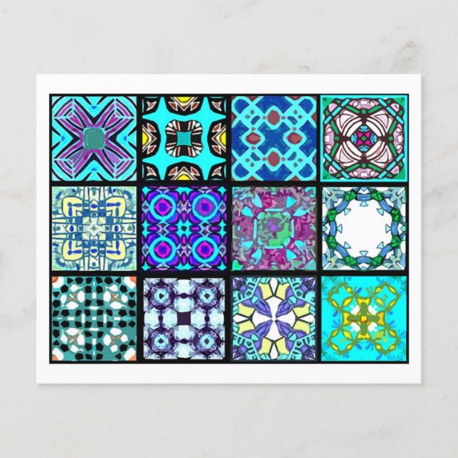 12 verschiedene Teebeutel - Origami-Falten Flyer (Vorne)