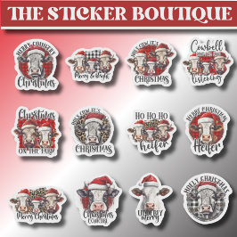 12 Weihnachten in einer landwirtschaftlich denkbar Aufkleber