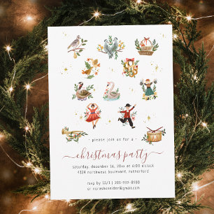 12 Weihnachtstage Einladung von Feiertagen