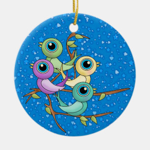 12 Weihnachtstage Keramik Ornament