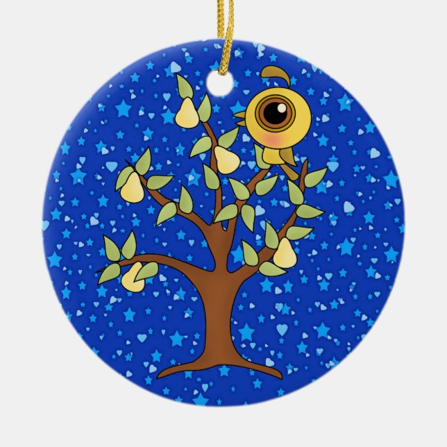 12 Weihnachtstage Keramik Ornament (Vorne)