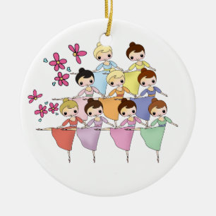 12 Weihnachtstage Keramikornament