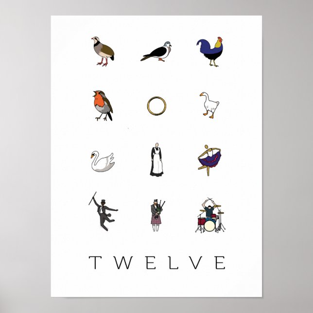 12 Weihnachtstage Poster (Vorne)