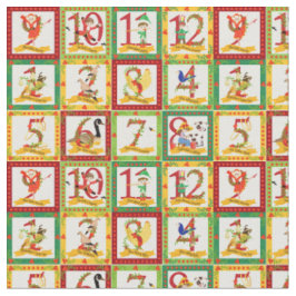 12 Weihnachtstage Stoff