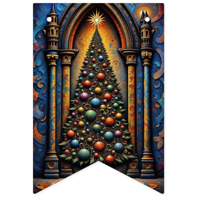 12 Weihnachtstage Wimpelkette (Sechzehnte Fahne)