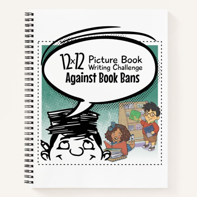 12 x 12 gegen Buchverbote für Notebook Notizbuch (Vorderseite)
