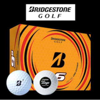 12 x Bridgestone e6 Custom Logo Golf Balls Golfball