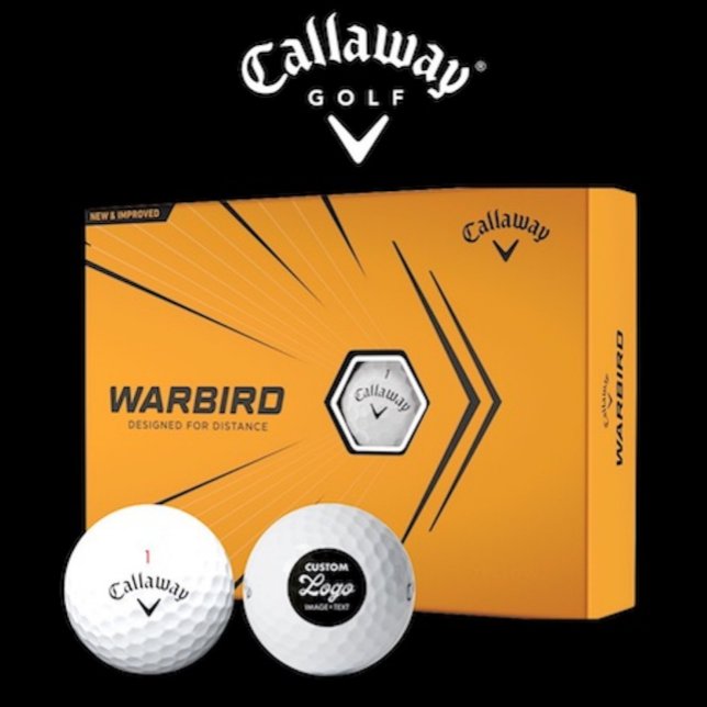 12 x Callaway Warbird Custom Logo Golf Balls Golfball (Box of 12 Callaway Warbird custom logo golf balls.)