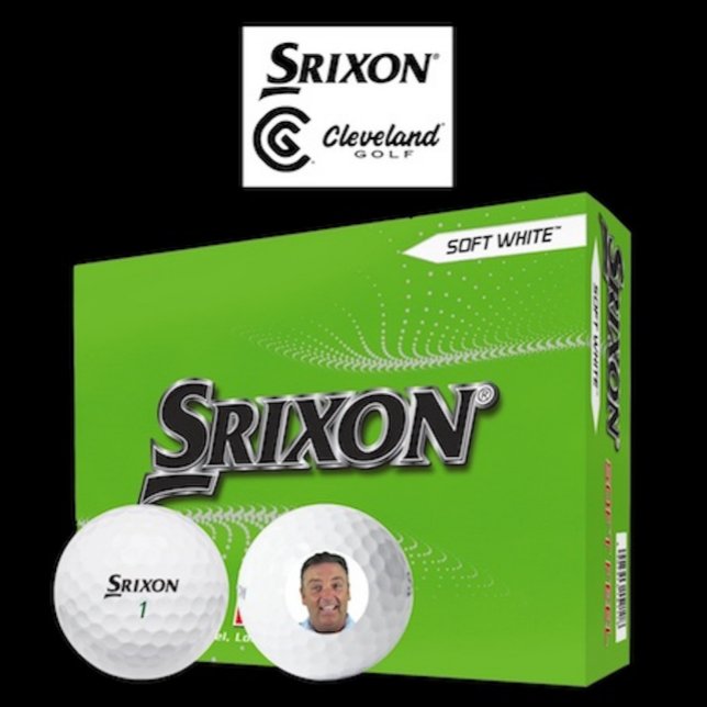 12 x Srixon Soft Feel Custom Foto Golfbälle (Box of 12 Srixon Soft Feel custom photo golf balls.)