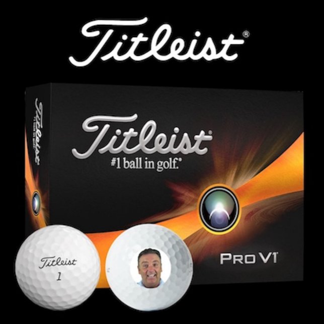 12 x Titleist Pro V1 Custom Photo Golf Balls Golfball (Box of 12 Titleist Pro V1 custom photo golf balls.)