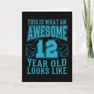 12 YEAR OLD 12th Birthday Karte