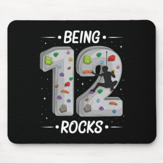 12 Year Old Rock Climbing 12th Birthday Adventures Mousepad