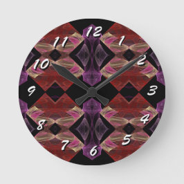 12 Zahlenoptionen für Art-Clock-Fraktal Runde Wanduhr