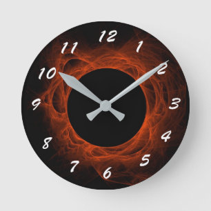 12 Zahlenoptionen zur Auswahl aus der Eclipse-Uhr Runde Wanduhr