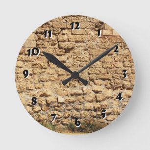 12 Zahlenoptionen zur Auswahl aus der Stone Wall U Runde Wanduhr
