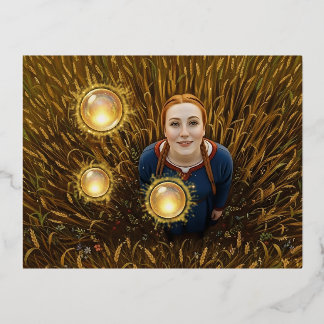 12th Century Light Orb Folien Feiertagspostkarte